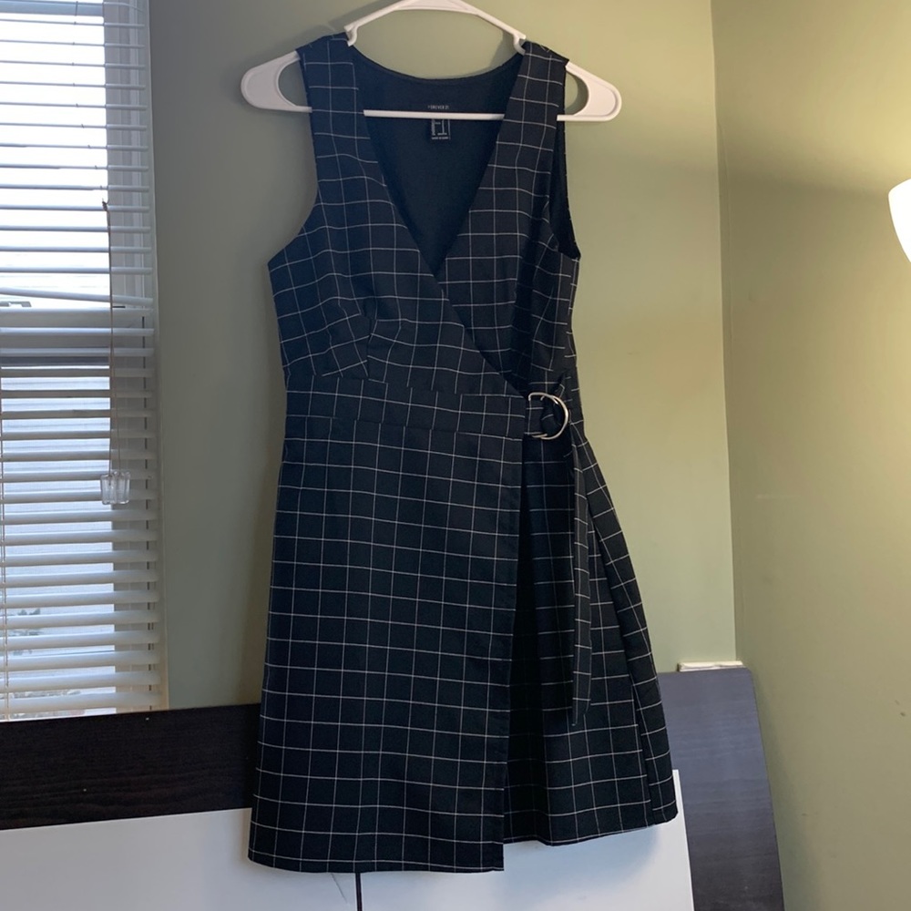 Cute pattern black dress